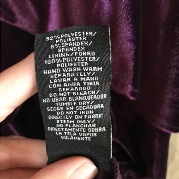 Women's Formal Plus Dress Royal Purple Tiered SLNY Fashions NEW - Picture 6 of 7